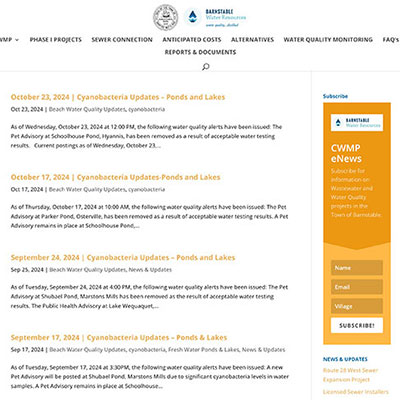 Beach Water Quality Update